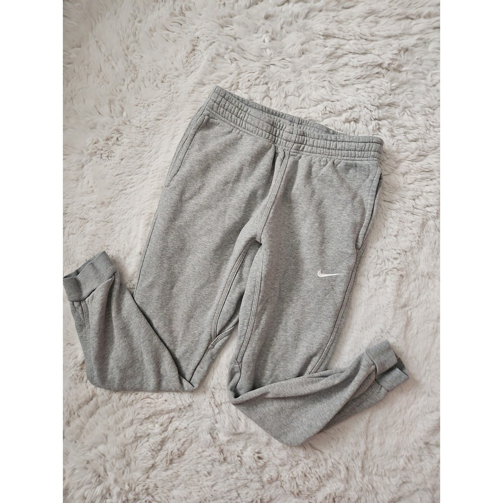 Nike Men's Grey Fleece Joggers Medium Athletic Sweatpants